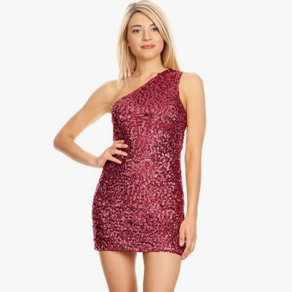 Anna Kaci red sequin dress